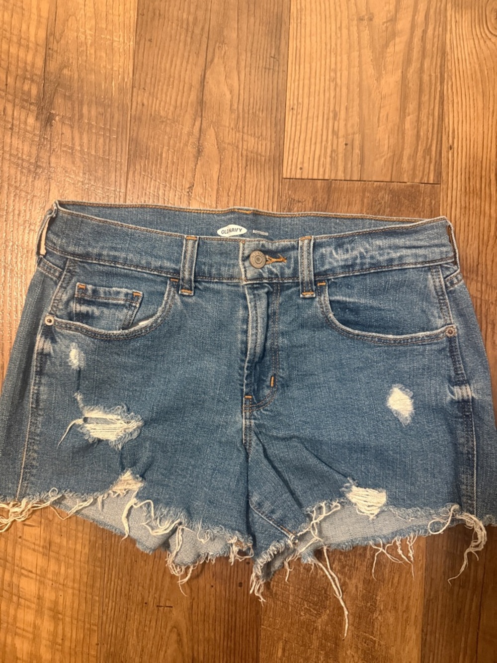 Old Navy Light Wash Distressed Jean Shorts